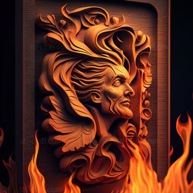 3D модель St пламя над игра (STL)